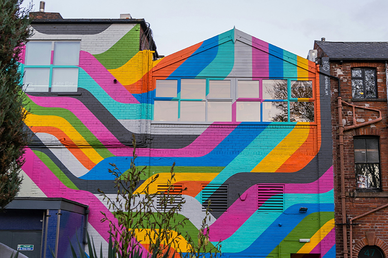 Colourful building in Sheffield