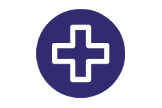 A simple medical cross icon